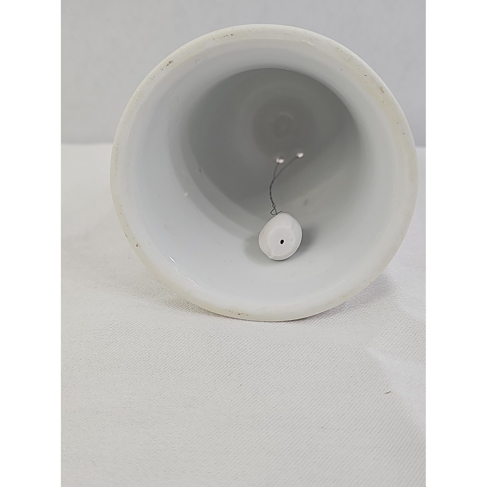 Vintage Florida State Souvenir Bell Iridescent Lusterware Ceramic Map/Dolphin 5" - Picture 4 of 4